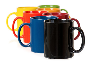 Image showing Colorful cups