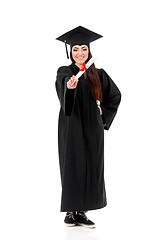 Image showing Graduating student girl