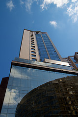 Image showing Mirrored Modern Buildings