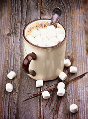 Image showing Hot Chocolate with Marshmallows