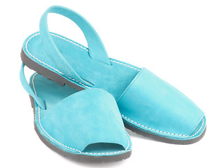 Image showing Turquoise Sandals Avarcas