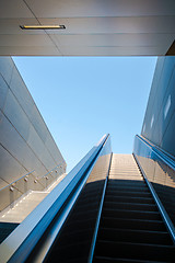 Image showing modern escalator