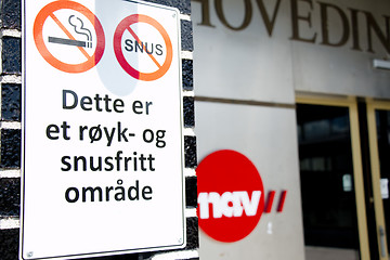 Image showing No Smoking