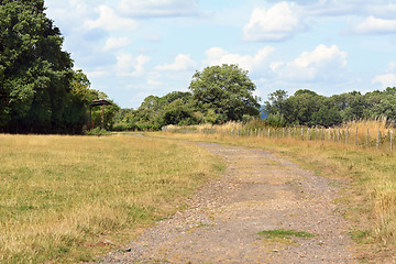 Image showing Wide footpath leads into the distance 