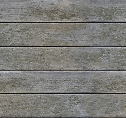 Image showing Weathered gray horizontal wood texture seamlessly tileable