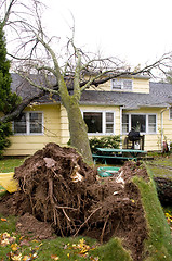 Image showing NEW JERSEY, USA, October 2012 - Residential home damage caused b