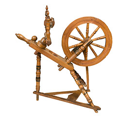 Image showing Antique Spinning Wheel