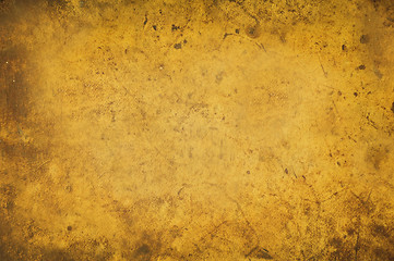 Image showing Grungy yellow background texture