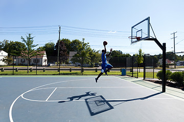 Image showing Basketball Dunker Flying