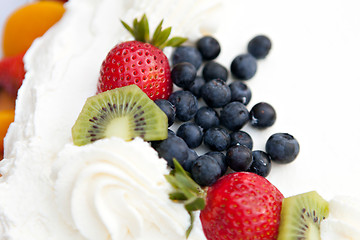 Image showing Fruit Cake with Berries