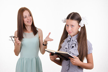 Image showing Teacher yelling at pupil