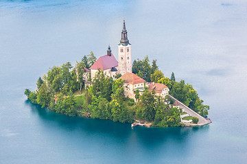 Image showing Bled Lake in Julian Alps, Slovenia.