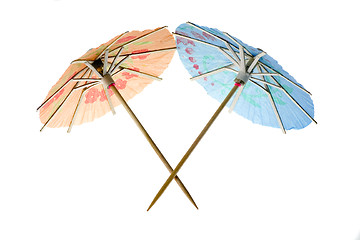 Image showing Cocktail umbrellas

