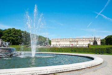 Image showing fountain at Herrenchiemsee