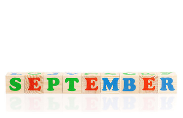 Image showing Word september