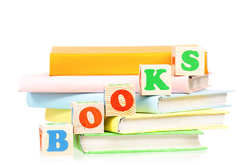 Image showing Books with blocks