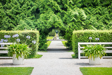 Image showing path at Castle Nymphenburg Munich Bavaria Germany