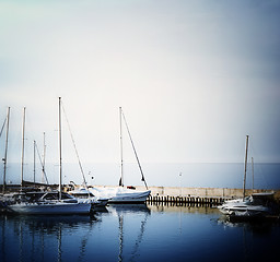 Image showing Sailing boats