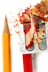 Image showing Pencil and sharpener