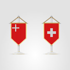 Image showing Illustration of national symbols of Switzerland.