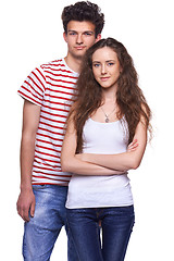 Image showing Young casual couple