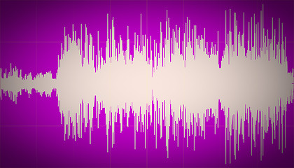 Image showing Retro look Sound waves