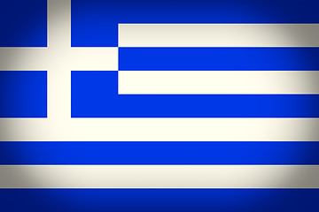 Image showing Retro look Greece flag