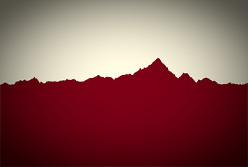 Image showing Retro look Mountain