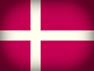 Image showing Retro look Flag of Denmark