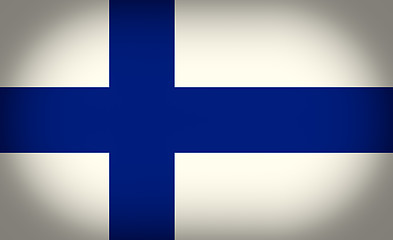 Image showing Retro look Flag of Finland