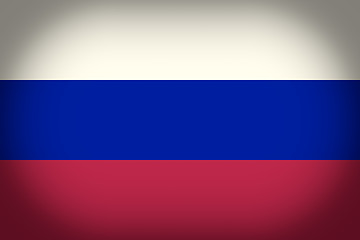 Image showing Retro look Flag of Russia