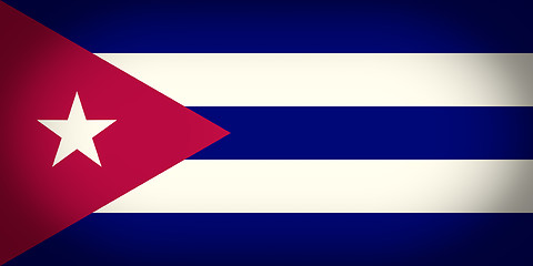 Image showing Retro look Flag of Cuba