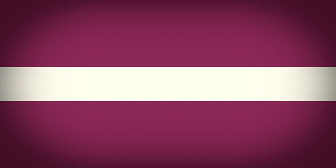 Image showing Retro look Latvian flag of Latvia