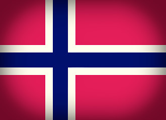 Image showing Retro look Flag of Norway