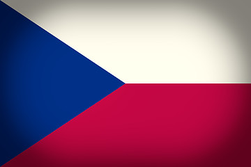 Image showing Retro look Czech Republic flag