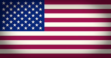 Image showing Retro look Flag of the USA