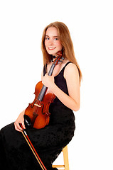 Image showing Woman violin player.