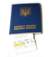 Image showing  air ticket