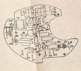 Image showing schematic drawing