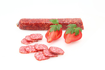 Image showing salami