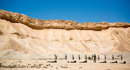 Image showing Israeli Soldiers on shooting ground