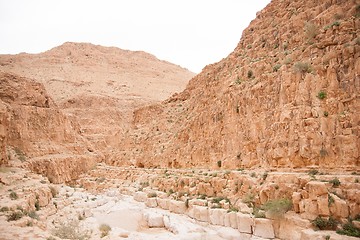 Image showing Mountains in stone desert nead Dead Sea