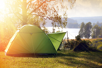 Image showing 	Camping in the Forest