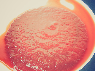 Image showing Retro look Tomato ketchup