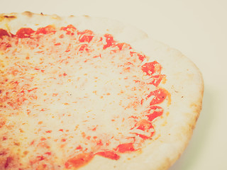 Image showing Retro look Pizza Margherita