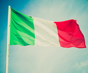 Image showing Retro look Flag of Italy