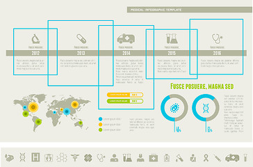 Image showing Medical Infographic Template.