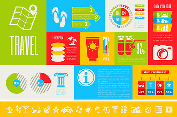 Image showing Travel Infographic Template.