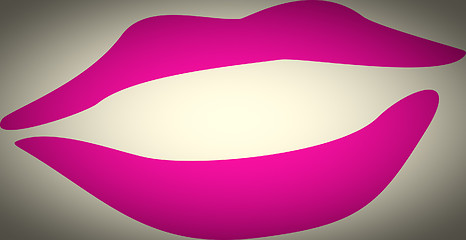 Image showing Retro look Lips