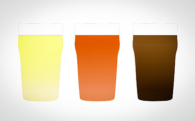 Image showing Retro look Pint of beer